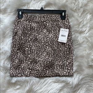 free people cheetah print skirt